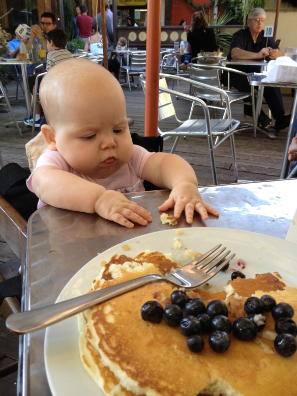 trying pancakes for the first time