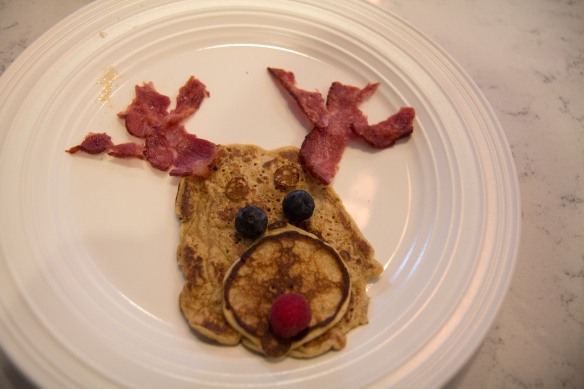 Reindeer pancakes Christmas morning